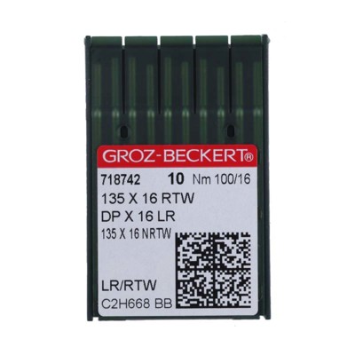 Иглы GROZ-BECKERT DPx16 LR (135x16) №100/16 (уп.10шт.) (0)