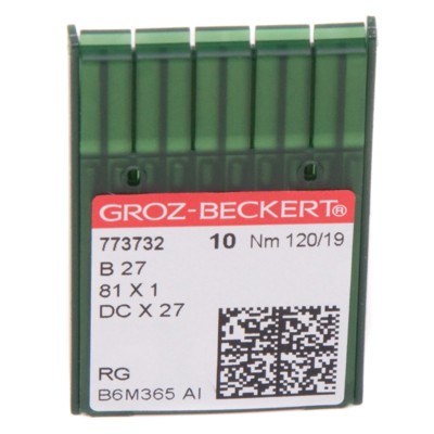 Иглы GROZ-BECKERT DCx27 (Bx27) №120/19 (уп.10шт.) (0)