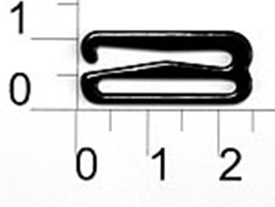 Крючок металл крашенный 2009В черный ширина=20мм (упаковка 1000 штук)0