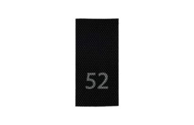 р052пч 52 - размерник - черный, 200 шт. купить по цене 115 руб - в интернет-магазине Веллтекс | Нижний Тагил
