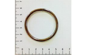 кольцо металл 40х4мм цв никель (уп 100шт) | Распродажа! Успей купить!