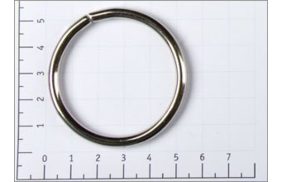 кольцо металл 38мм цв никель (уп 100шт) №3392/z29-16 | Распродажа! Успей купить!