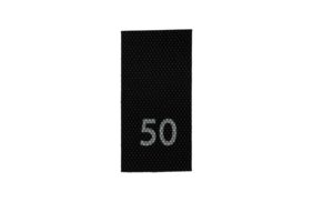 р050пч 50 - размерник - черный (уп.200 шт) купить по цене 115 руб - в интернет-магазине Веллтекс | Нижний Тагил
